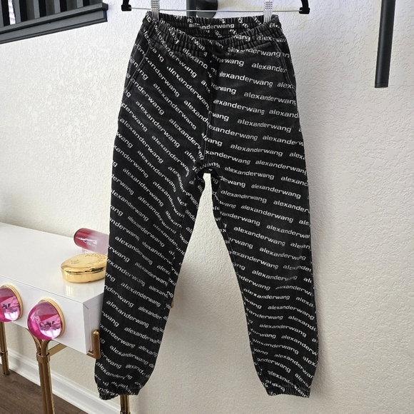 Alexander Wang | Black Logo Joggers - Picture 2 of 5